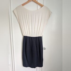 Alice + Olivia | Two Toned Blue & White Dress